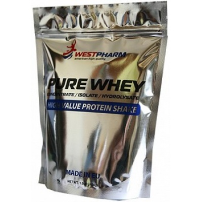 Протеин WestPharm Pure Whey WPC80 454 гр