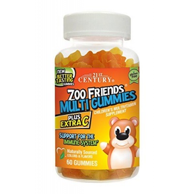 Витамины 21st Century ZOO FRIENDS Multi Extra C 60 таблеток