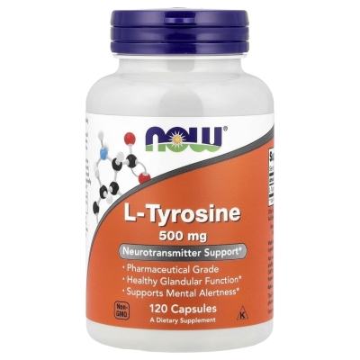 Аминокислоты NOW L-Tyrosine 500 мг 120 капсул