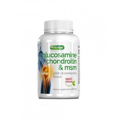 Хондропотектор Quamtrax Nutrition Glucosamine Chondroltine & MSM 90 табл.