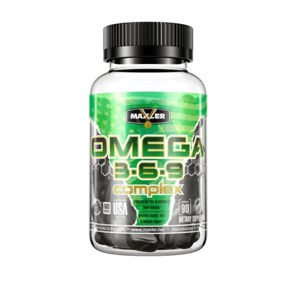 Антиоксидант Maxler Omega 3-6-9 Сomplex 90 капсул