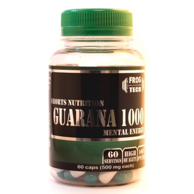 Кофеин FrogTech GUARANA 1000 500 мг. 60 капсул