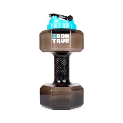 Бутылка-гантеля IRONTRUE  2,2 л (ITВ951)  черный