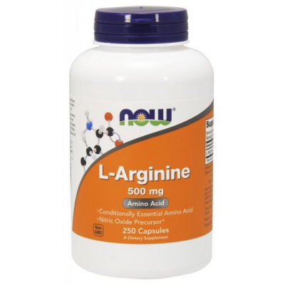 Л-Аргинин NOW Arginine 500 мг 250 капсул