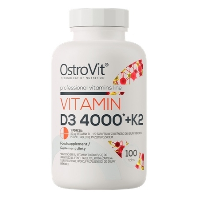 Витамины OstroVit Vitamin D3+K2 90 таблеток