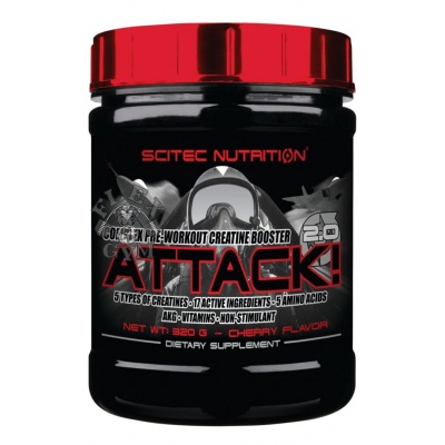 Предтренировочные комплексы Scitec Nutrition Attack 2.0 320 гр