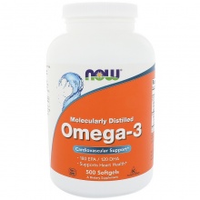 Антиоксиданты Now Foods Омега-3 180 EPA/120 DHA 500 капсул