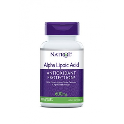 Антиоксидант NATROL Alpha Lipoic Acid 600мг 30 капсул