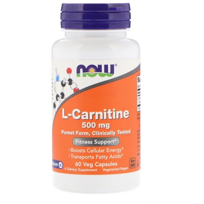Л-Карнитин NOW L-Carnitine 500 мг 60 капсул