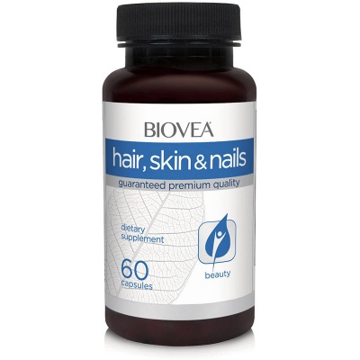 Витамины Biovea Skin Hair Nails 60 капсул