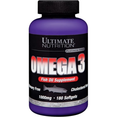 Антиоксидант Ultimate Nutrition Omega 3 1000 мг 180 капсул