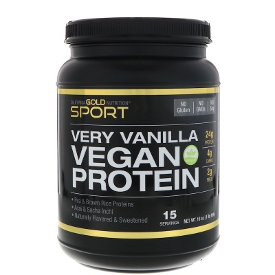 Протеин California Gold Nutrition Vegan protein 454 гр.