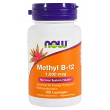 Витамины NOW  Methyl B-12 1000 мг 100 пастилок