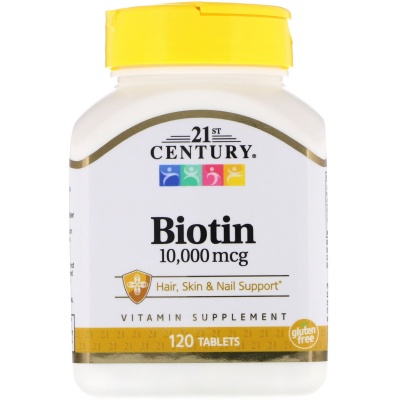 Витамины 21st Century Biotin 10000 мкг 120 таблеток