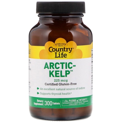 Антиоксидант Country Life Arctic-kelp  300 таблеток