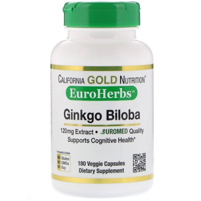 Антиоксидант California Gold Nutrition Ginkgo Biloba 120 мг 60 капсул