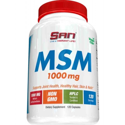 Хондропротектор SAN MSM 1000 мг 120 капсул