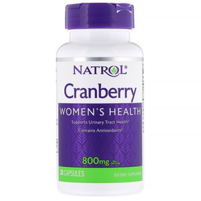 Антиоксидант NATROL Cranberry Women`s Health  800 мг 30 капсул