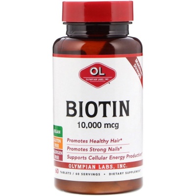 Витамины Olympian Labs Biotin 10000 мкг 60 таблеток