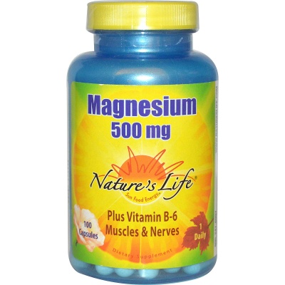 Витамины Nature's Life Magnesium + Vitamin B6 100 капсул