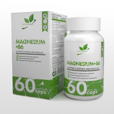 Витамины NaturalSupp Magnesium B6 60 капсул