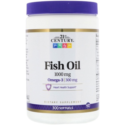 Антиоксидант 21st Century Omega-3 Fish Oil 300 капсул