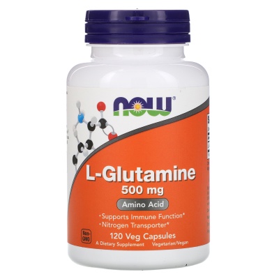 Глютамин NOW L-Glutamine 500 мг 120 капсул