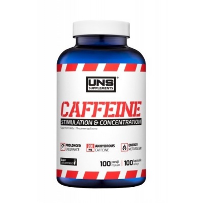 Энергетик UNS Supplements Caffeine 100 капсул