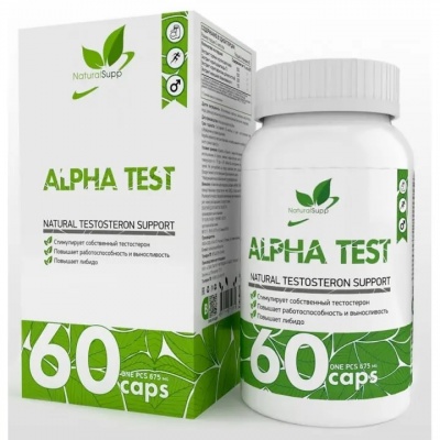 Тестобустер NaturalSupp Alpha Test 60 капсул