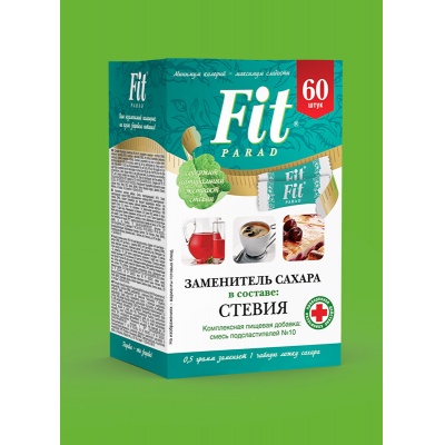 Смесь подсластителей Fit Parad №10 на основе эритрита 60 стиков