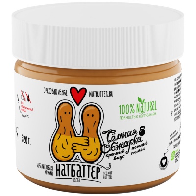 Паста Натбаттер из арахиса крими 320гр