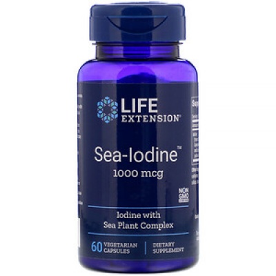 Антиоксидант Life Extension Sea-Iodine Йод 60 капсул