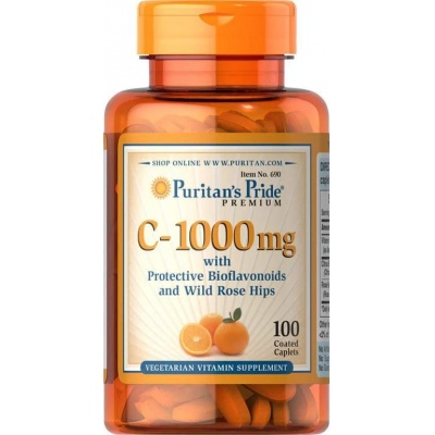 Витамины Puritans Pride Vitamin C 1000 mg with Bioflavonoids 100 капсул