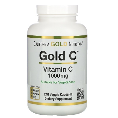 Витамины California Gold Nutrition Витамин С 1000 мг 240 капсул