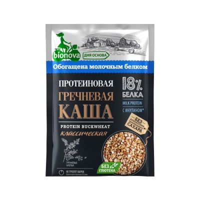 Каша Bionova протеиновая гречневая 40 гр.