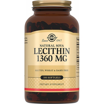 Витамины Solgar Lecithin 1360 mg 100 капсул