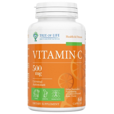 Витамины Tree of life Vitamin C 500 мг 60 капсул