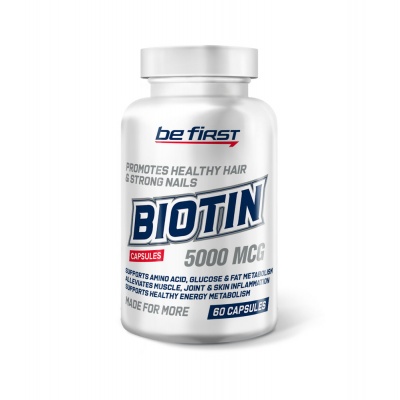 Витамины Be First Biotin 5000 мкг 60 капсул
