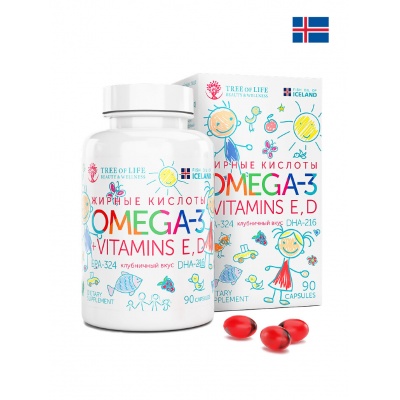 Антиоксидант LIFE beauty_and_wellness Omega 3 kids  90 капсул