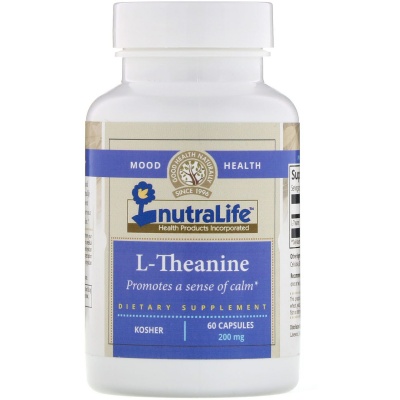 Аминокислота NutraLife L-Theanine 200 мг 60 капсул