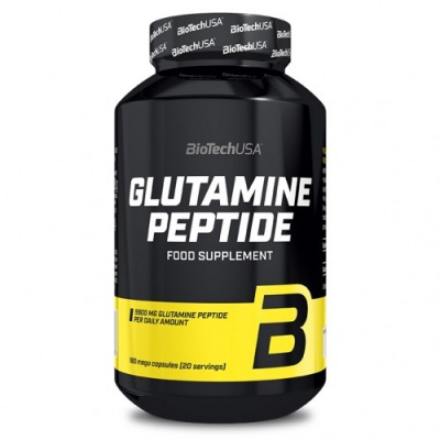 Глютамин BioTech USA Glutamine pertide 180 капcул
