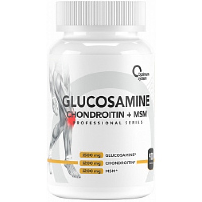 Хондропротектор Optimum System Glucosamine+Chondroitin+MSM 90 таблеток