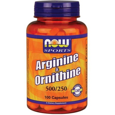 Л-аргинин NOW Arginine + Ornithine 100 капсул