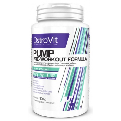Предтренировочный комплекс Ostrovit PUMP Pre-Workout Formula 300 гр
