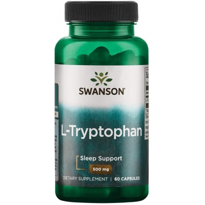 Аминокислота Swanson L-Tryptophan 500 мг 60 капсул