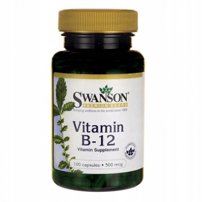 Витамины Swanson Vitamin B-12 500 мкг 100 капсул