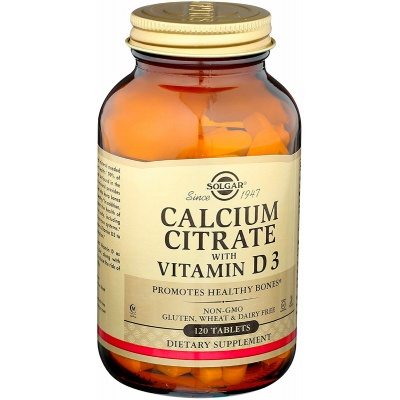 Витамины Solgar Calcium Citrate with Vitamin D3 120 таблеток