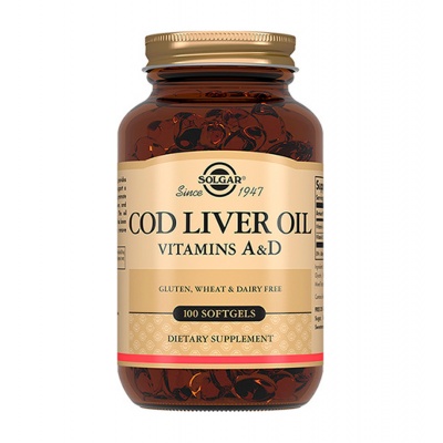 Антиоксидант Solgar Cod Liver Oil 100 капсул