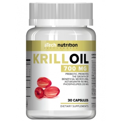 Антиоксидант aTech Nutrition Krill Oil 700 мг 30 капсул