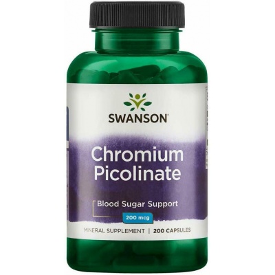 Витамины Swanson Chromium Picolinate 200 мг 200 капсул